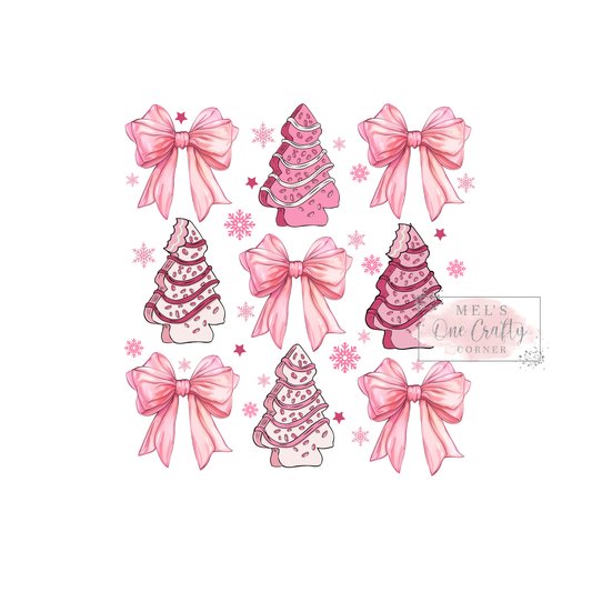 Pink Christmas - DTF Transfer