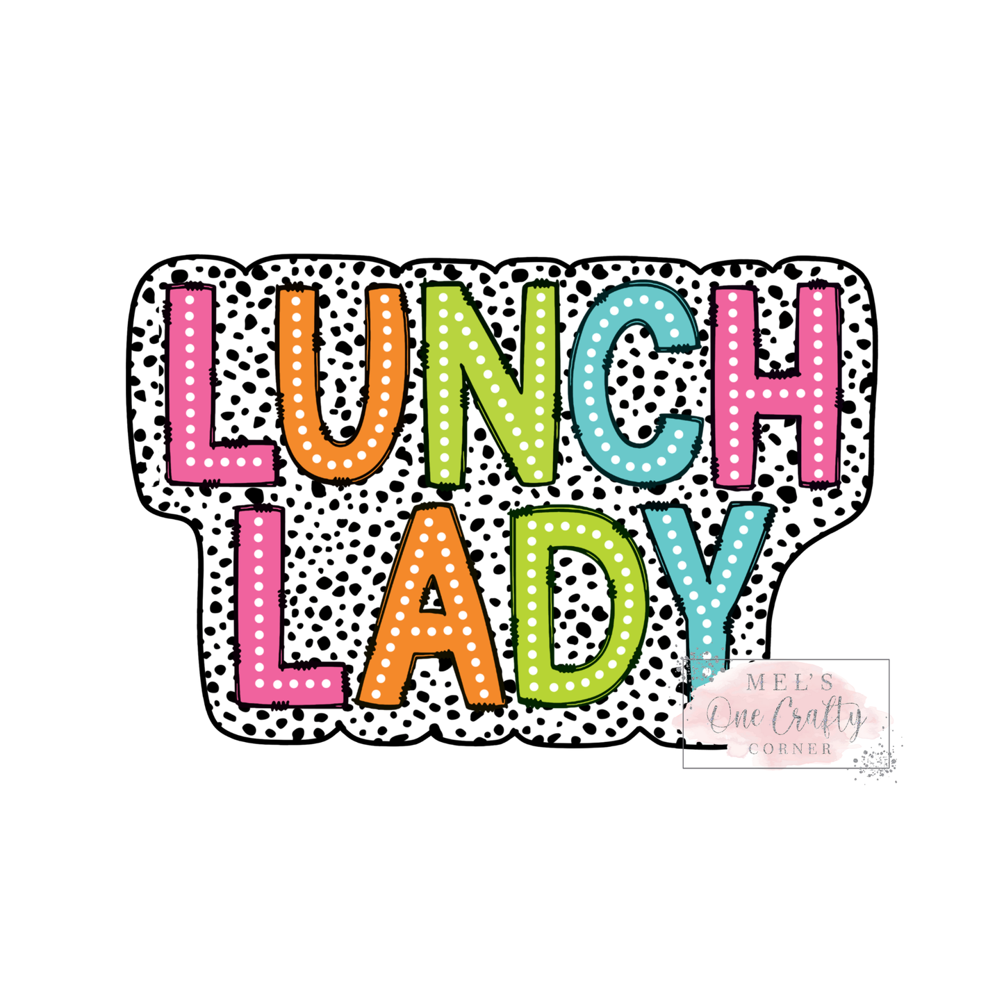 Lunch Lady (Bright Doodle) - DTF Transfer