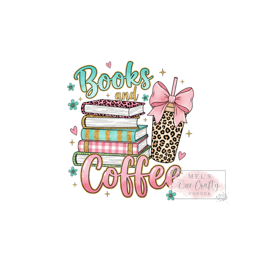 Books & Coffee - DTF Transfer