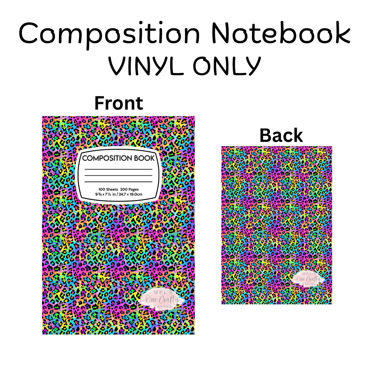 COMPOSITION VINYL - Rainbow Leopard
