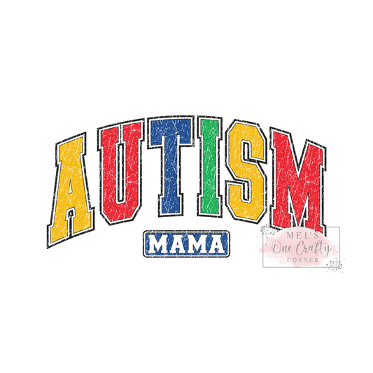 Autism Mama (retro) - DTF Transfer