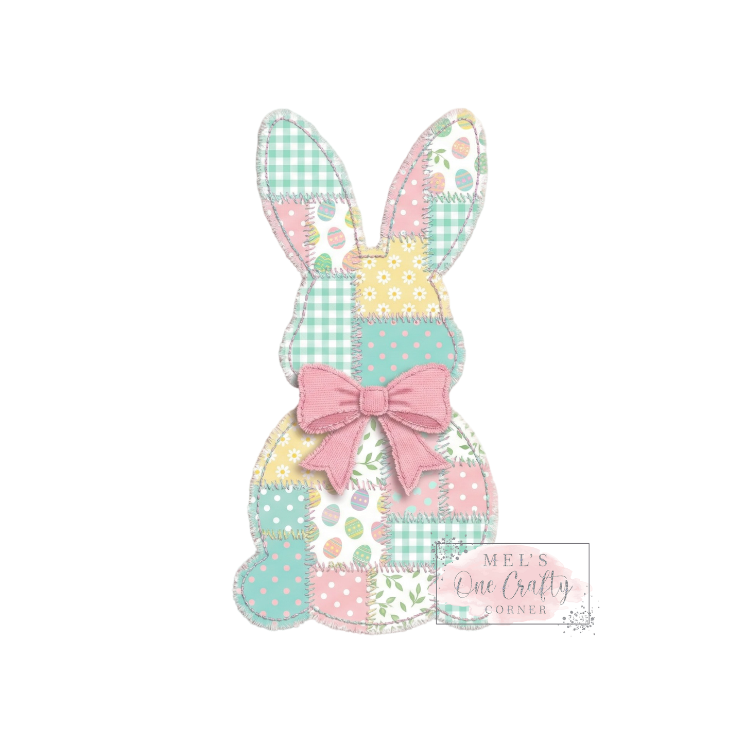 Bunny Patchwork - DTF Transfer