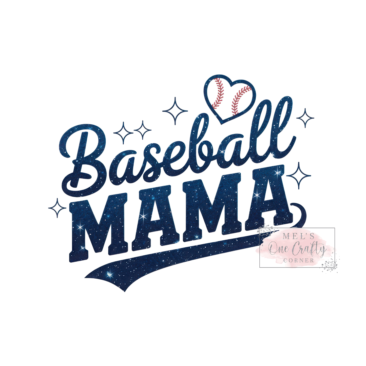 Baseball Mama Glitter - DTF Transfer