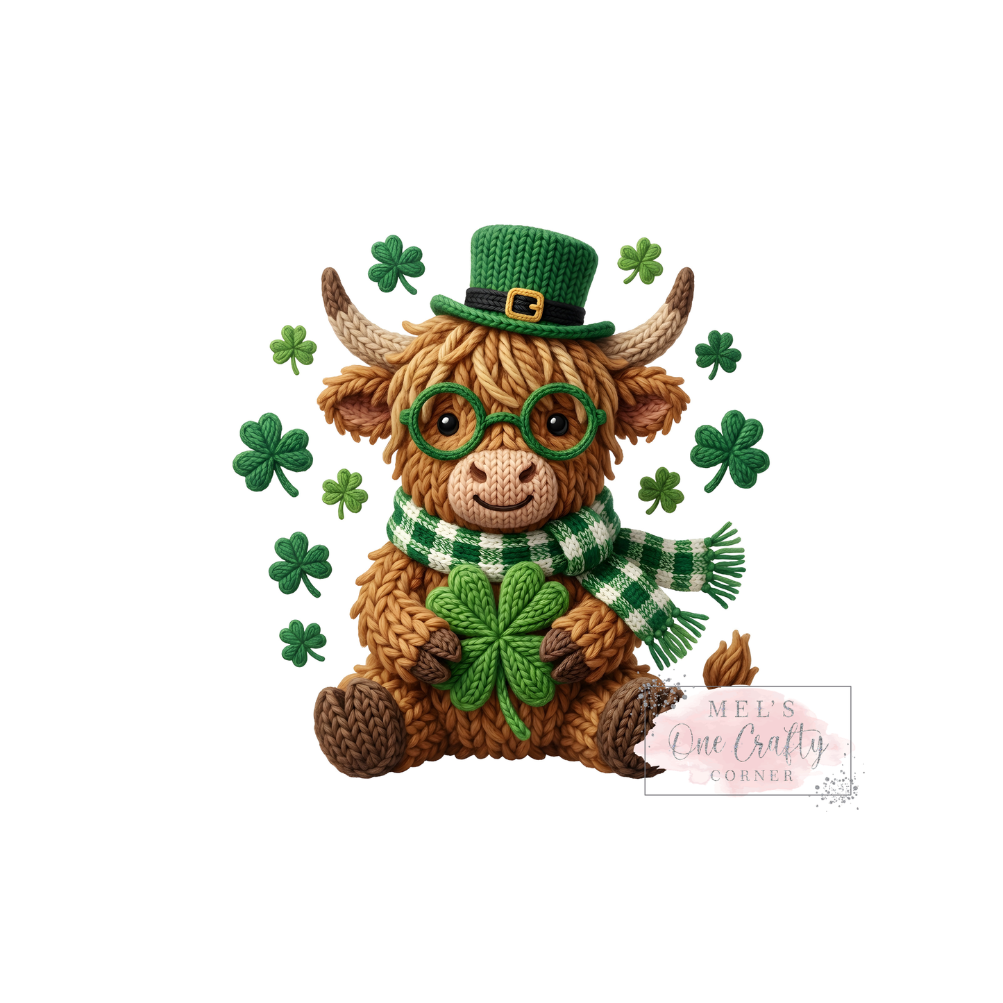 St. Patty Highland Clover - DTF Transfer