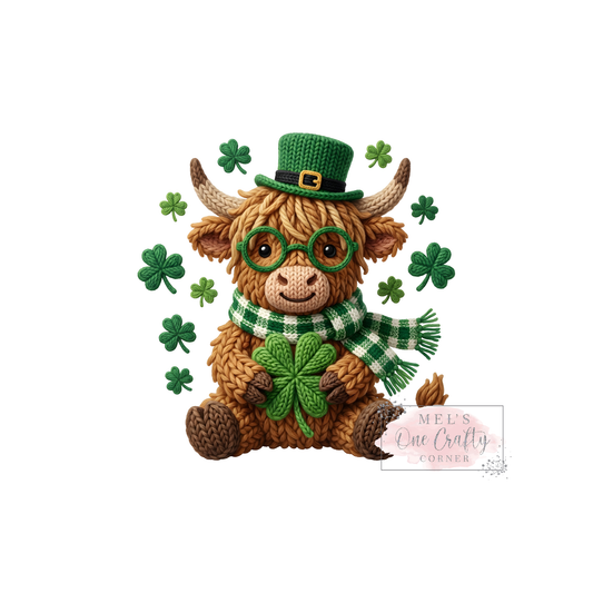 St. Patty Highland Clover - DTF Transfer