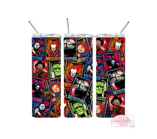 Sublimation Print Tumbler Wrap - Horror Buddies