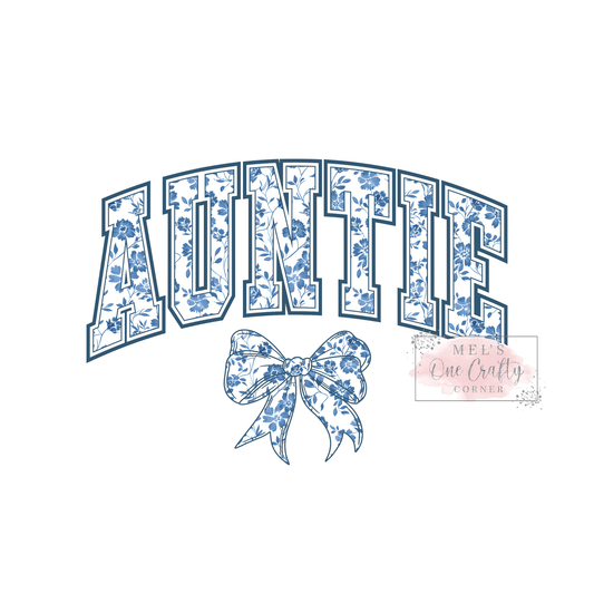 Auntie Coquette (blue) - DTF Transfer