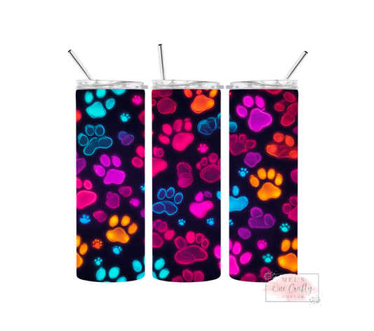 Sublimation Print Tumbler Wrap - Paws