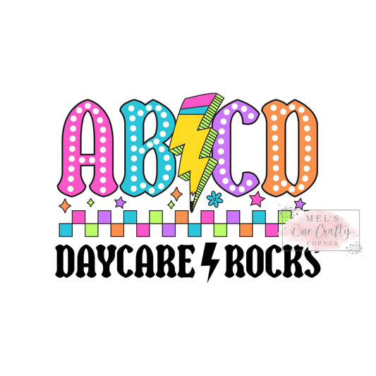 ABCD Daycare Rocks - DTF Transfer
