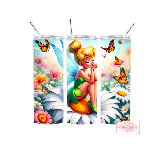 Sublimation Print Tumbler - Fairy Daisy