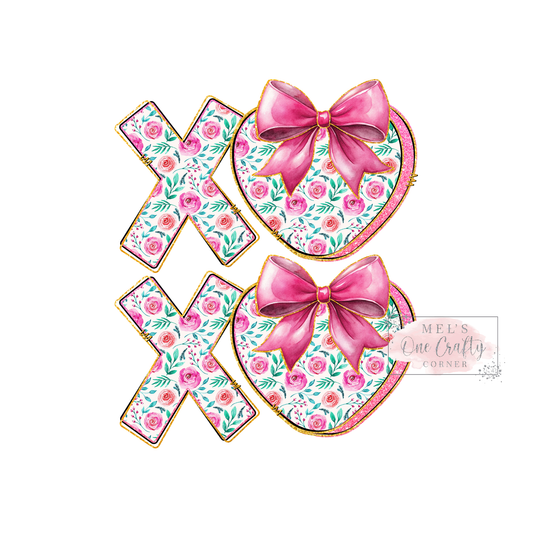 Floral XOXO - DTF Transfer