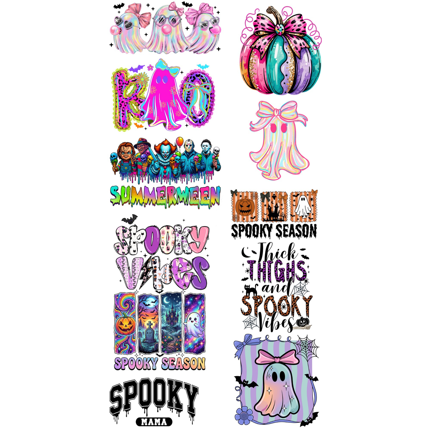 Halloween Bundle (11 images) - DTF Transfer