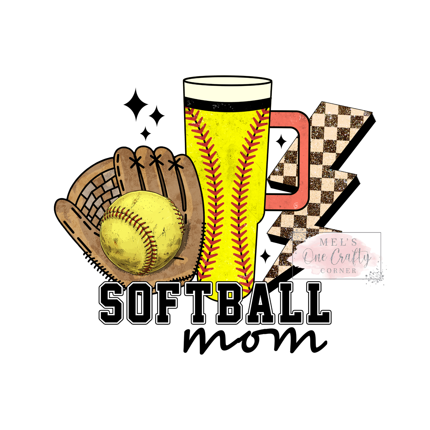 Softball Mom Necessities - DTF Transfer