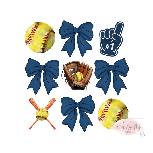 Softball Coquette - DTF Transfer