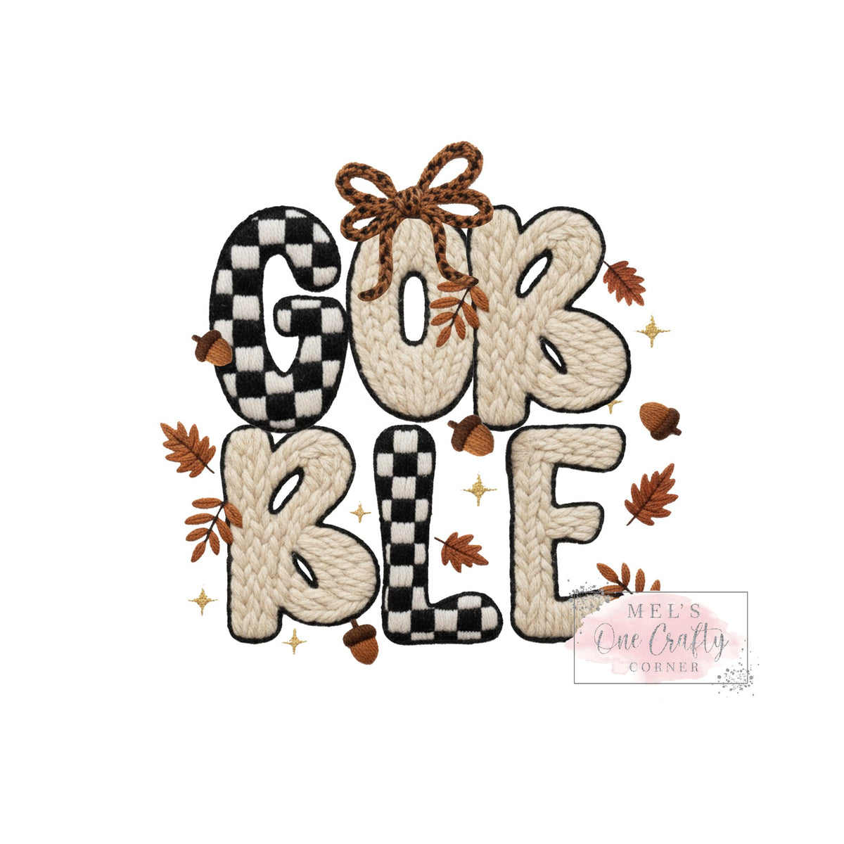 Faux Yarn Gobble - DTF Transfer