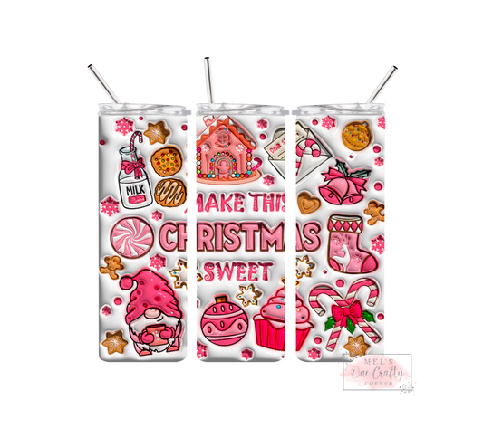 Sublimation Print Tumbler - Make Christmas Sweet