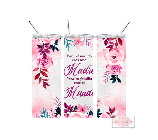 Sublimation Print Tumbler - Para El Mundo