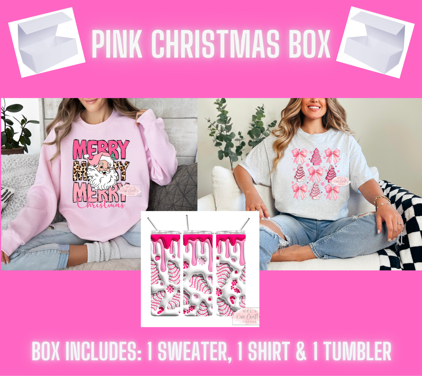 Pink Christmas Box