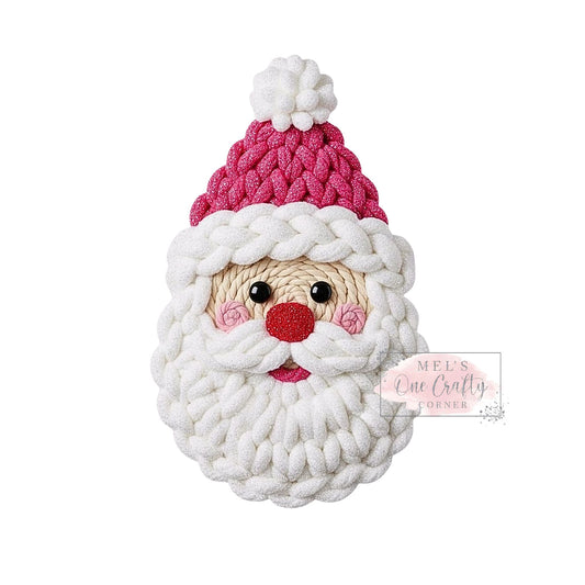Pink Santa - DTF Transfer
