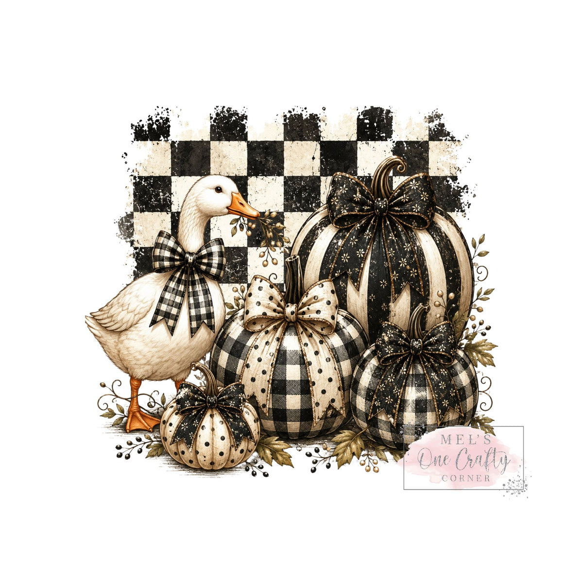 Checkered Goose - DTF Transfer