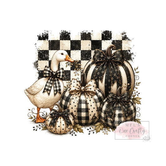 Checkered Goose - DTF Transfer