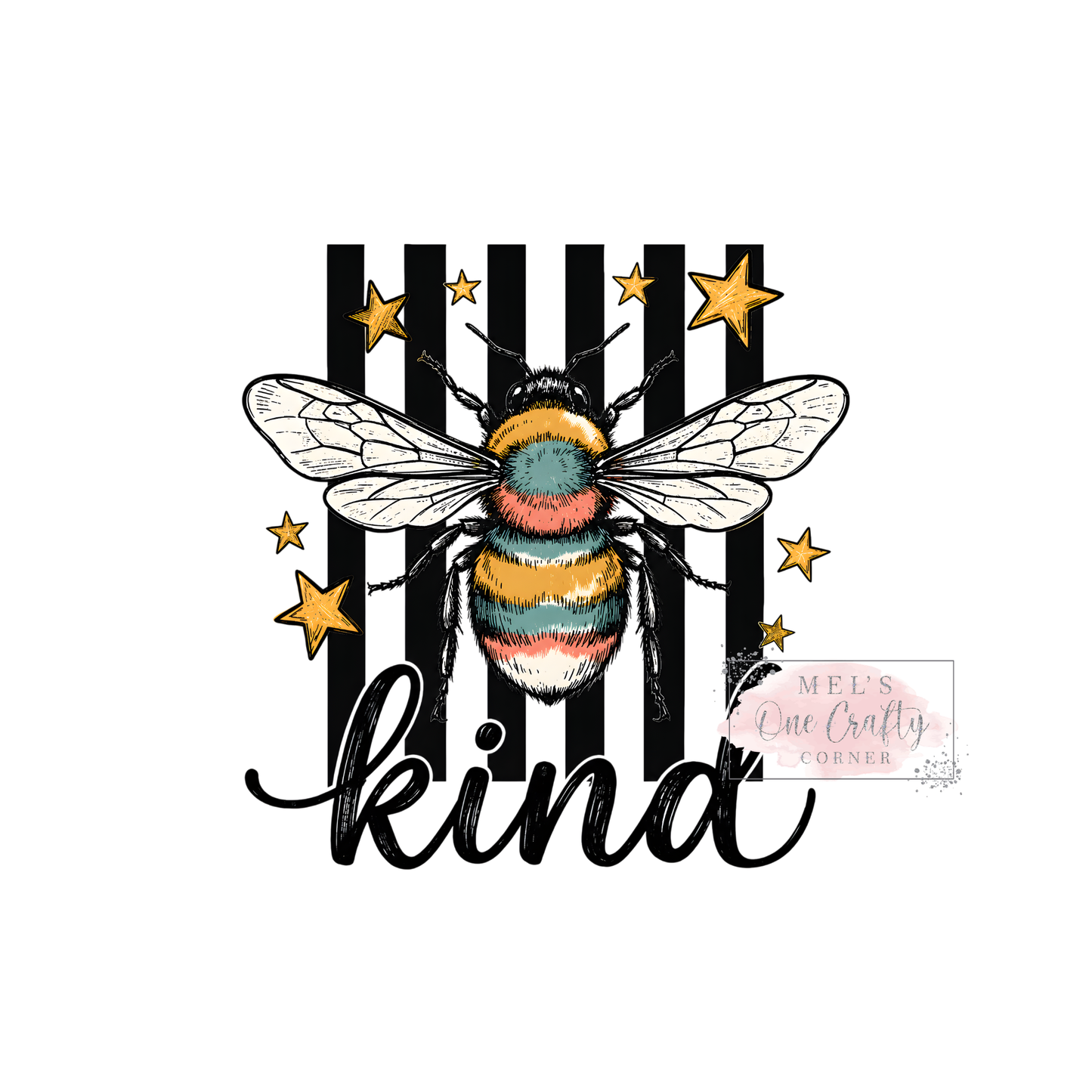 Preppy Bee Kind - DTF Transfer