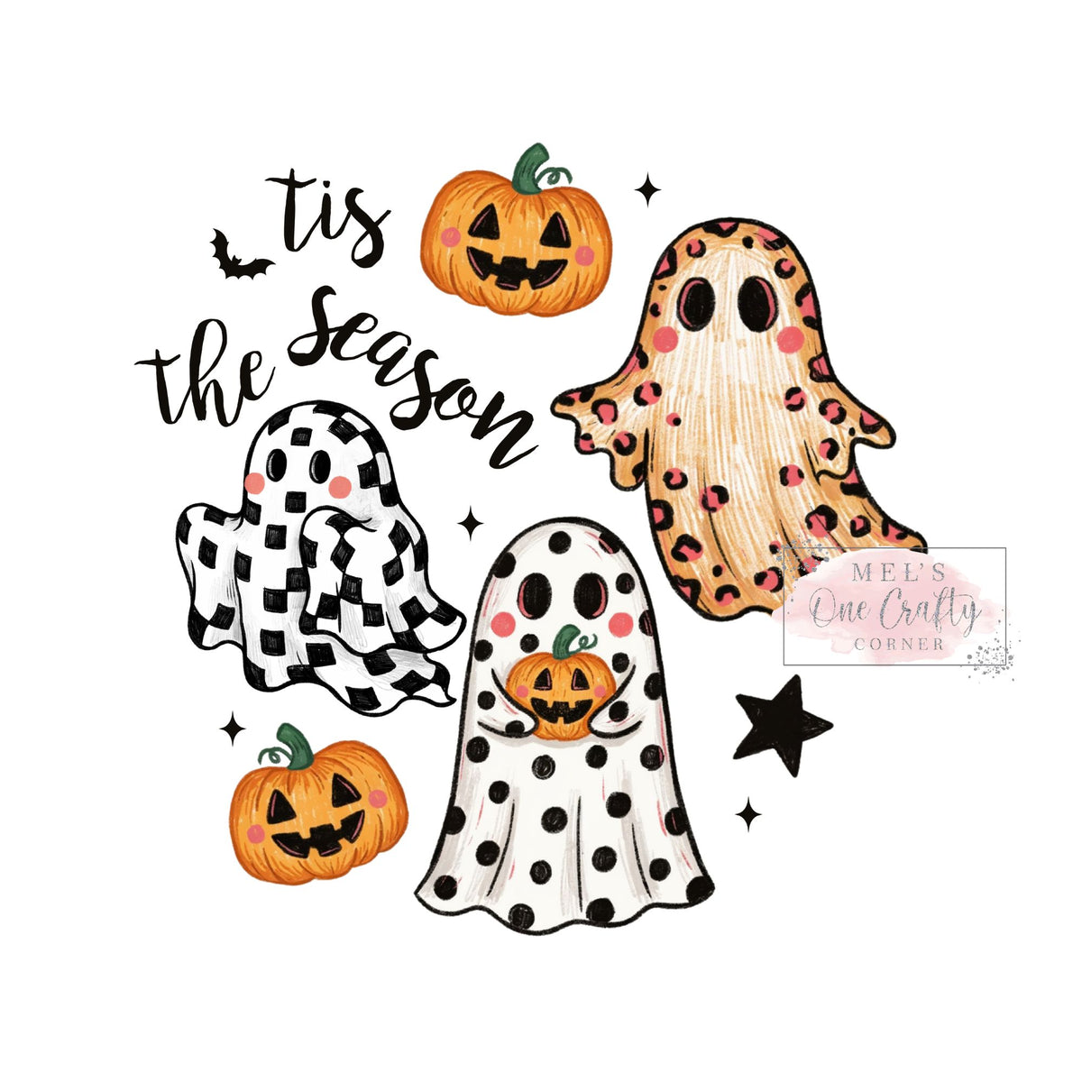Tis the Season Ghost - DTF Transfer