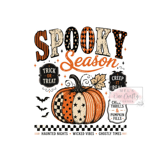 Spooky Pumpkin Season - DTF Transfer