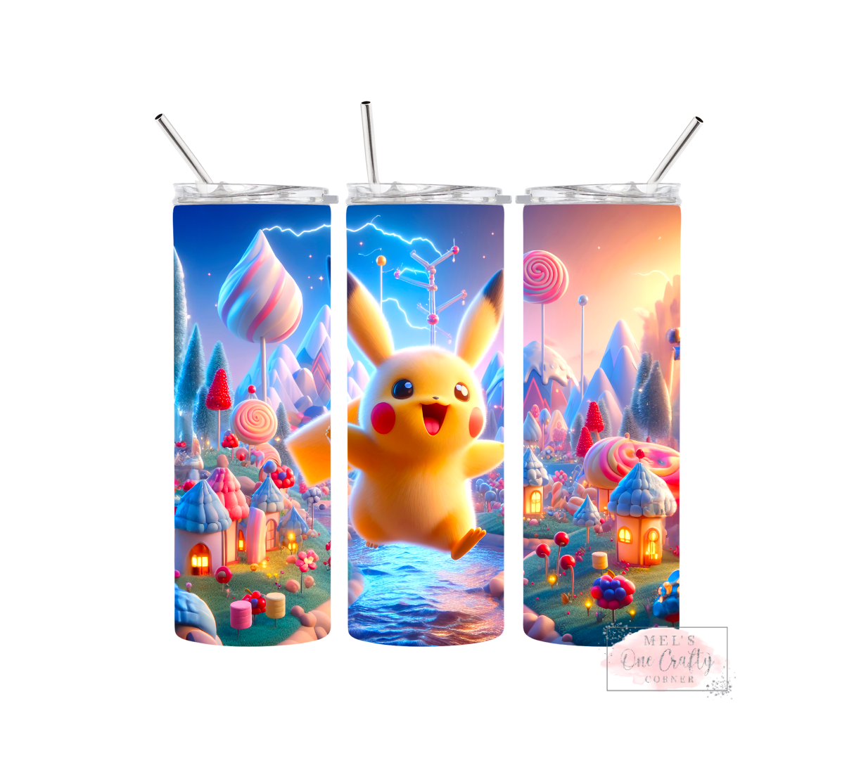 Sublimation Print Tumbler - Pika