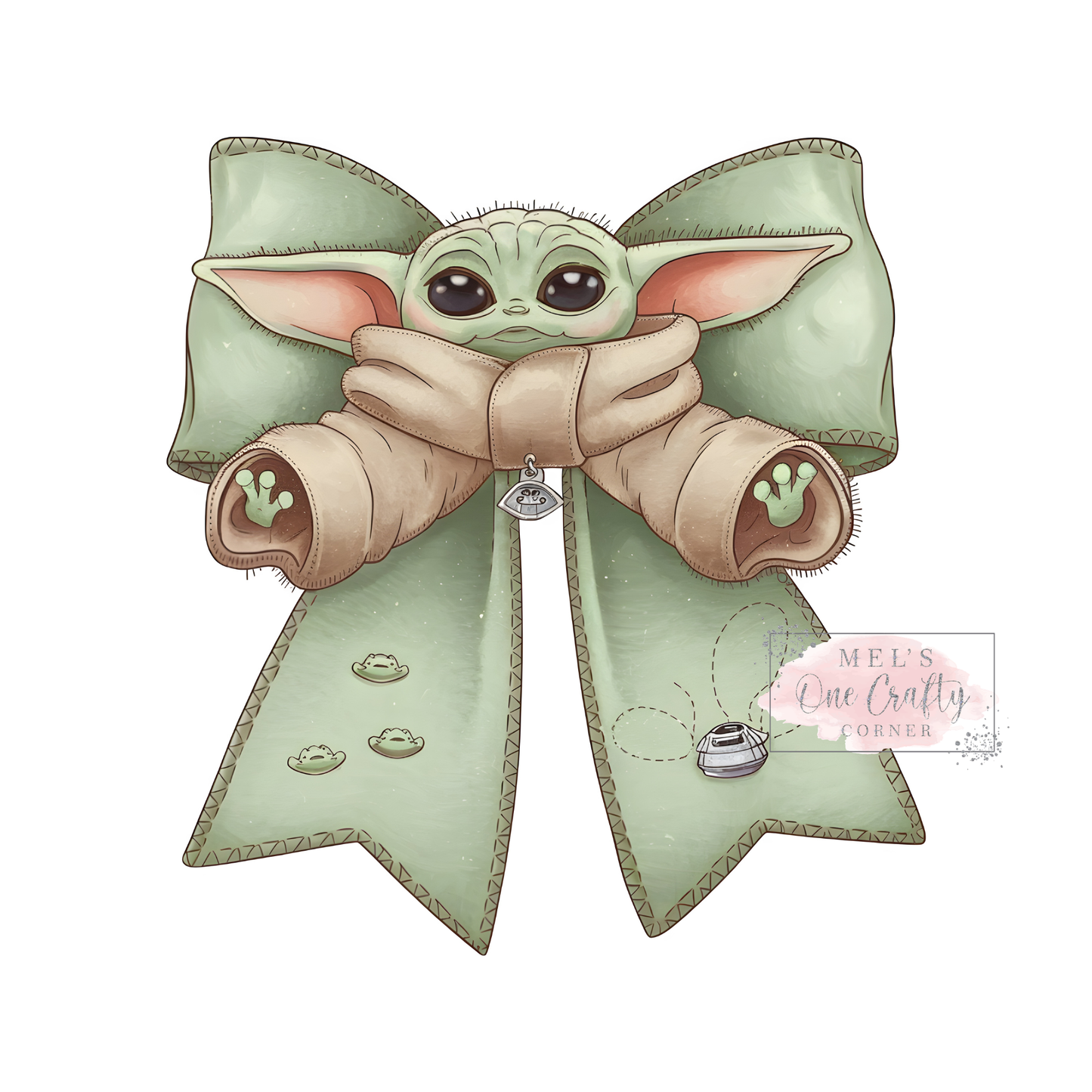 Baby Yoda Coquette - DTF Transfer