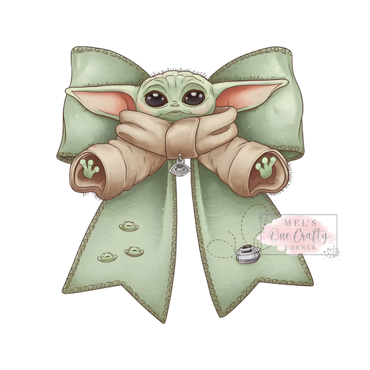 Baby Yoda Coquette - DTF Transfer