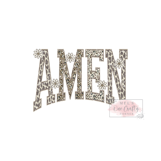 Floral Amen - DTF Transfer