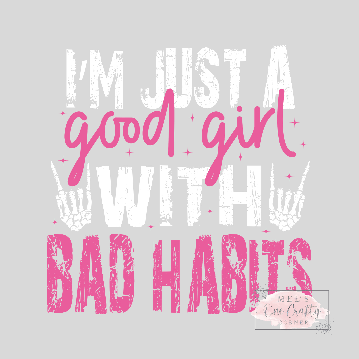 Girl With Bad Habits - DTF Transfer