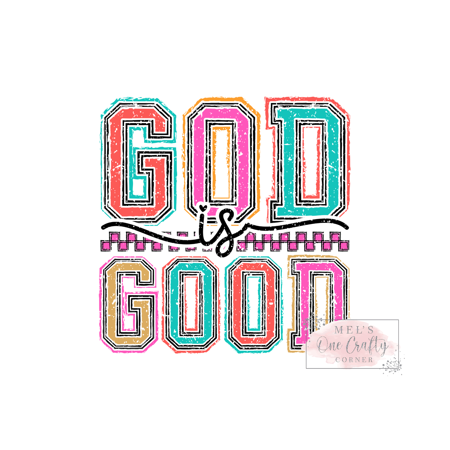 God is Good Preppy - DTF Transfer