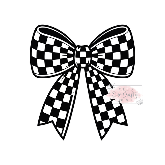 Checkered Coquette - DTF Transfer