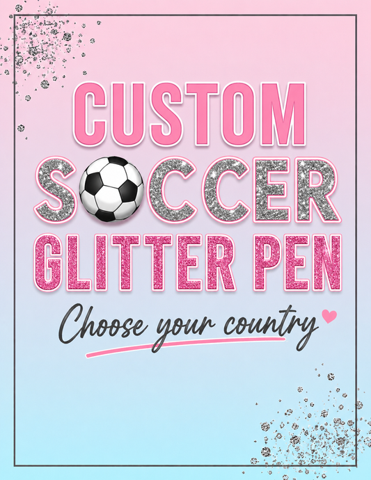 CUSTOM SOCCER Glitter Pen