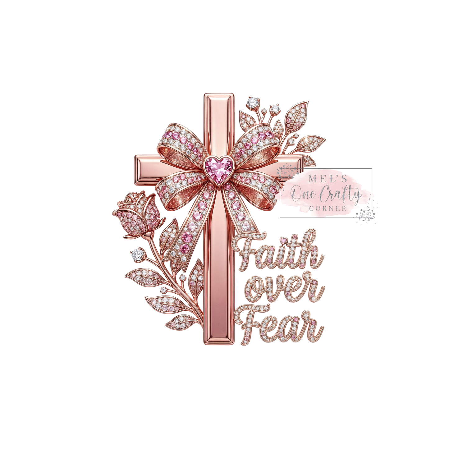 Diamond Faith Over Fear - DTF Transfer