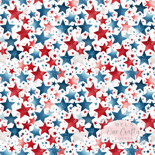 12x12 Vinyl Sheet - US Stars