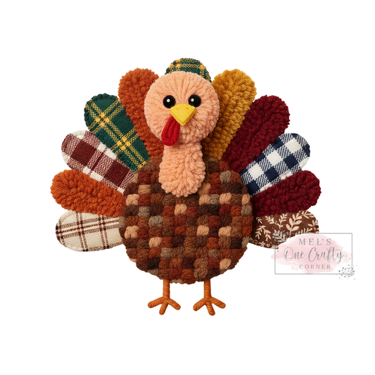 Faux Yarn Turkey - DTF Transfer