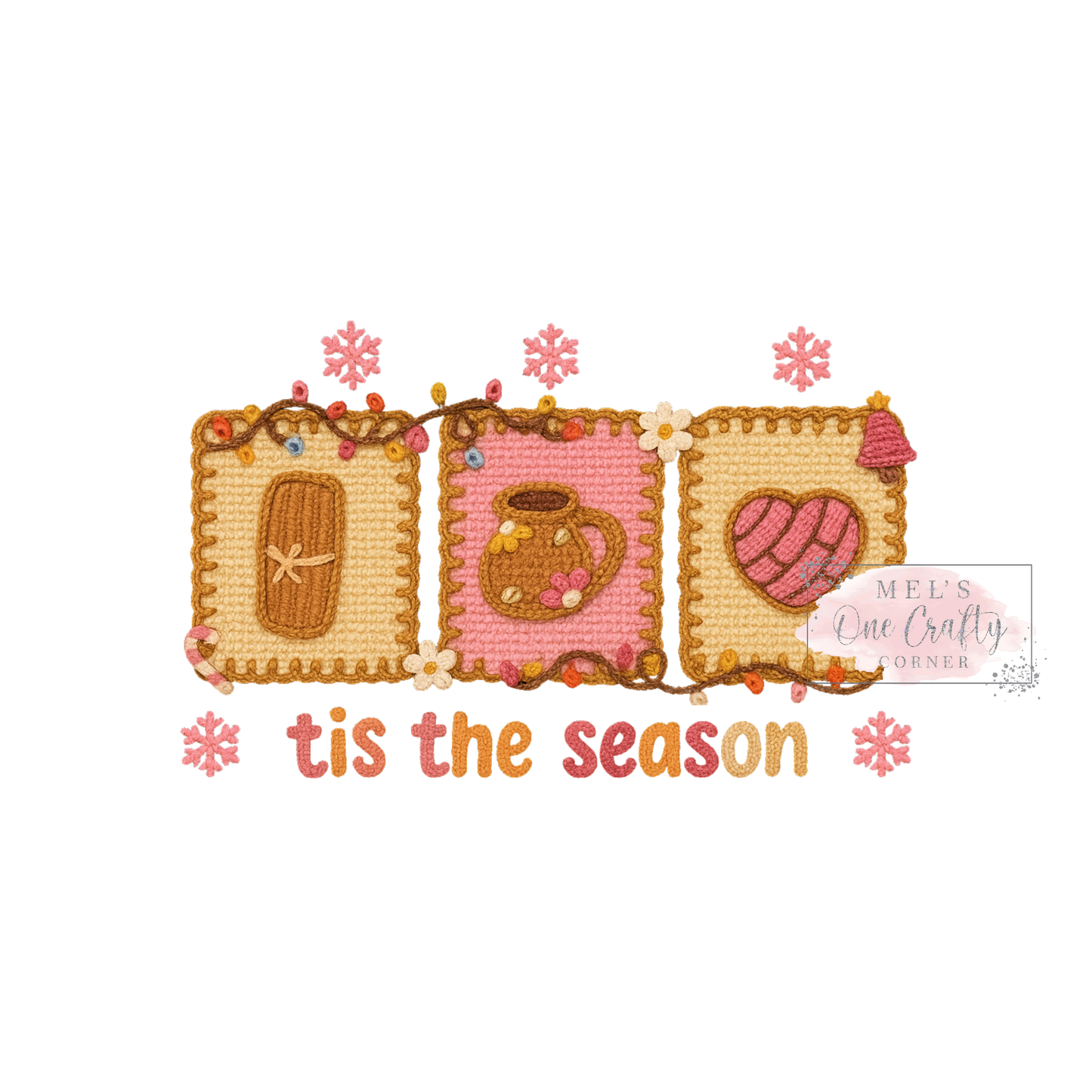 Tis The Season Concha - DTF Transfer