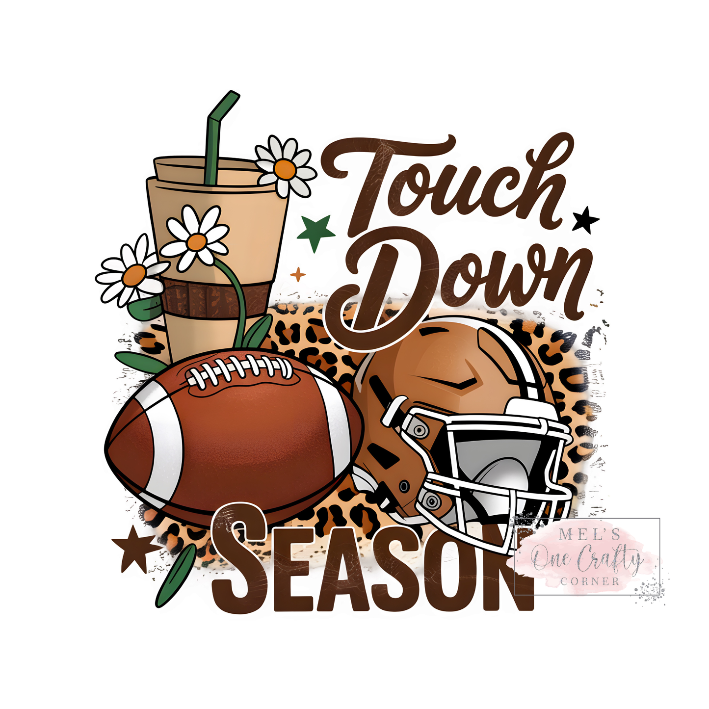 Football Touch Down Season Leopard - DTF Transfer