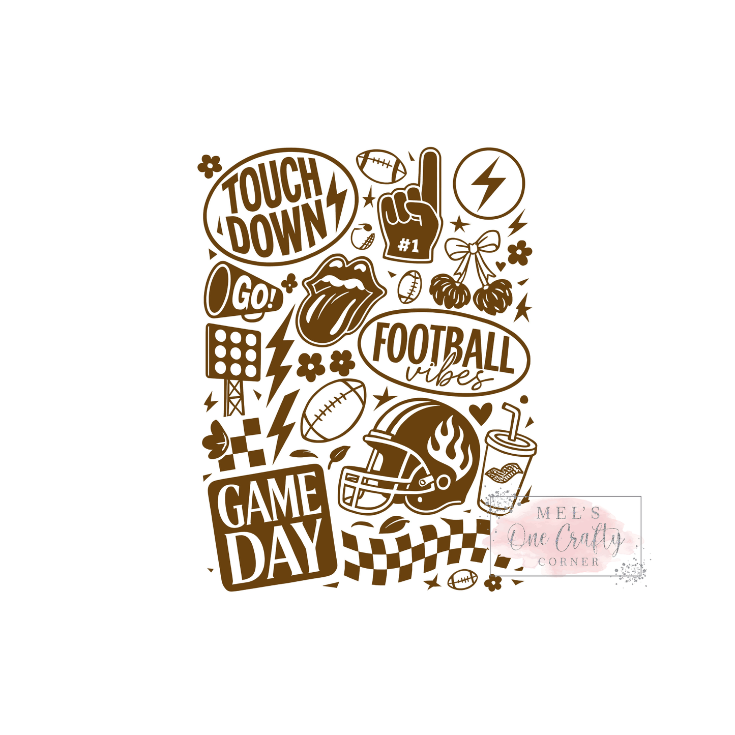 Football Doodles - DTF Transfer