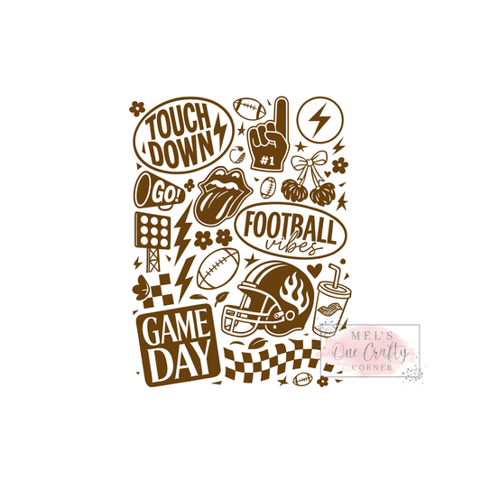 Football Doodles - DTF Transfer