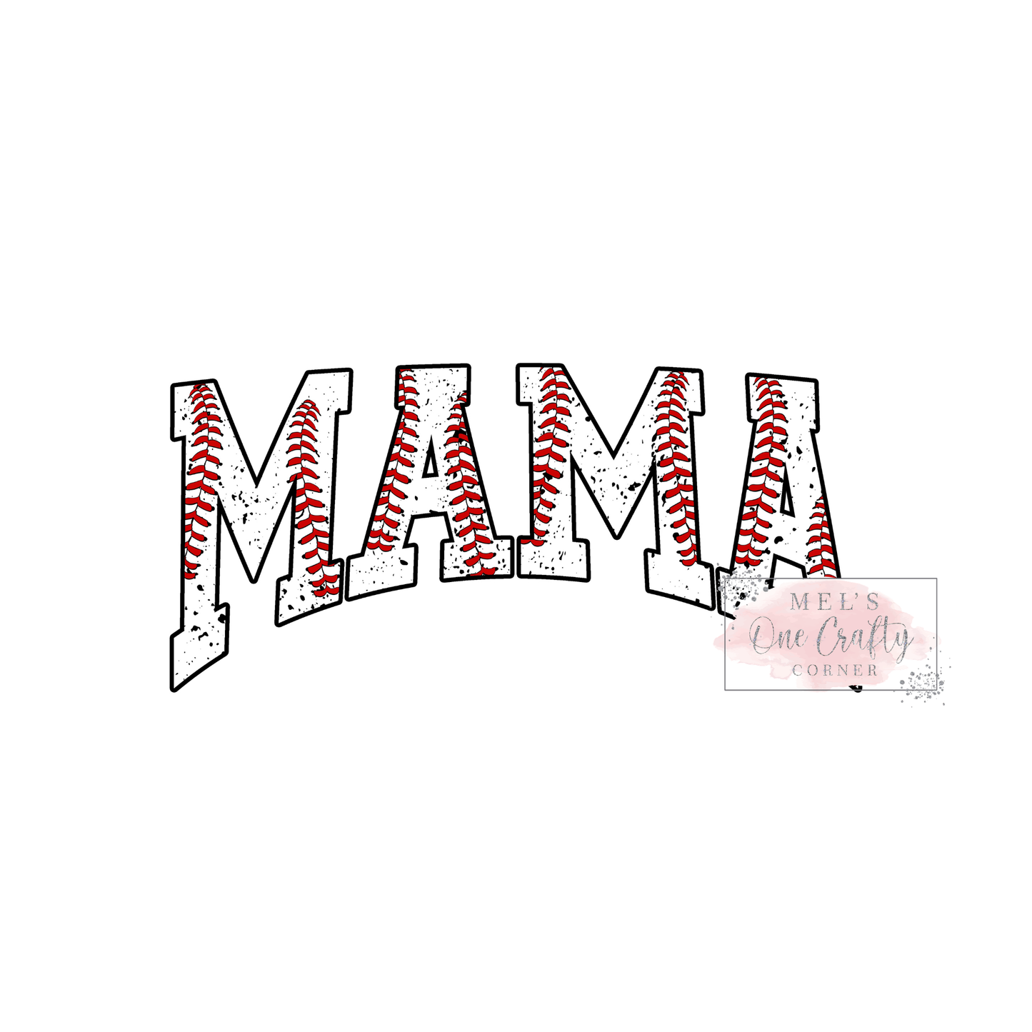 Baseball Mama Stitching - DTF Transfer