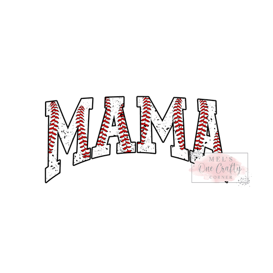 Baseball Mama Stitching - DTF Transfer