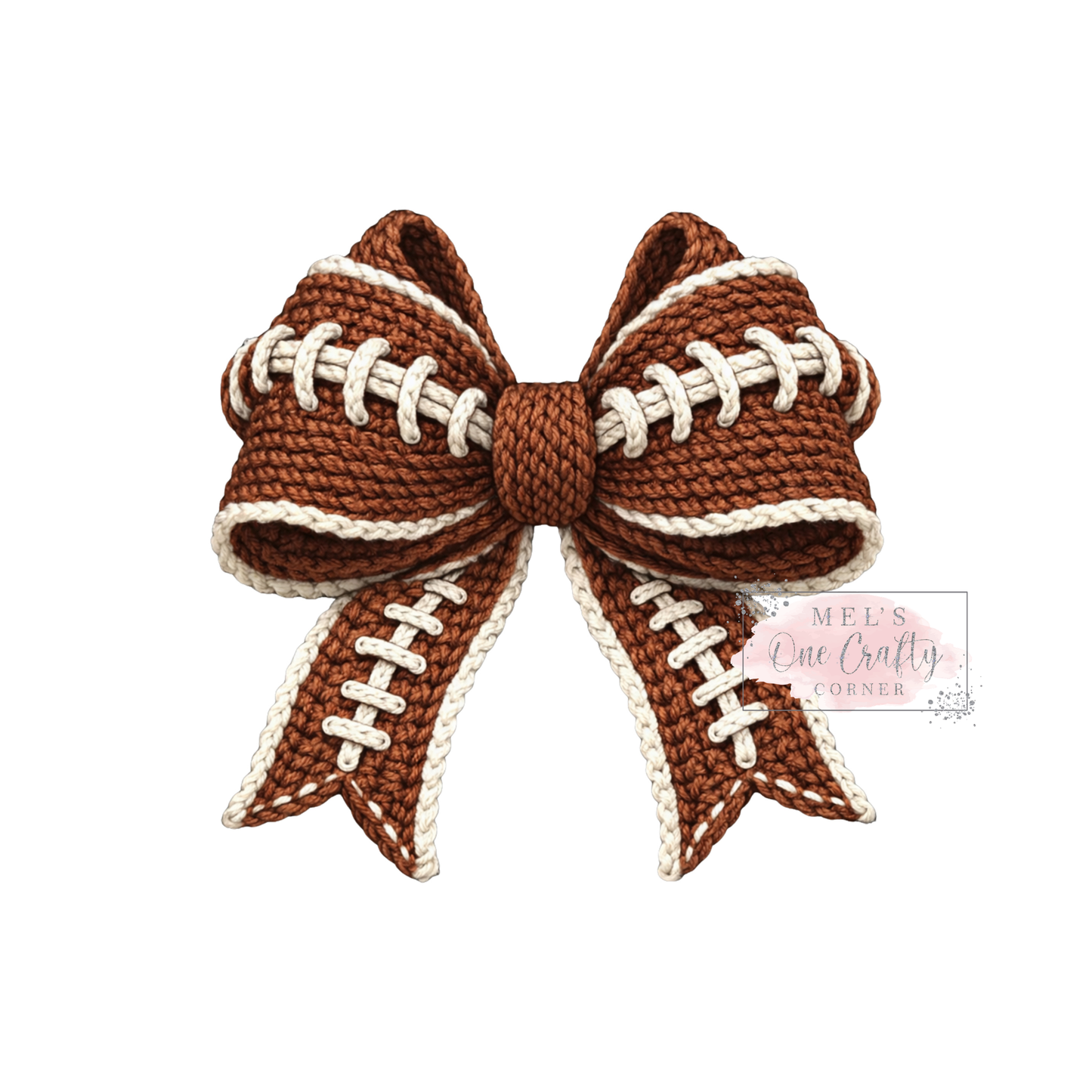 Faux Yarn Football Coquette - DTF Transfer