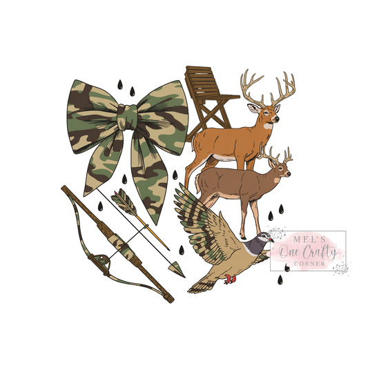 Girly Fall Camo Hunting - DTF Transfer