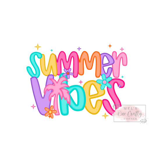 Neon Summer Vibes - DTF Transfer