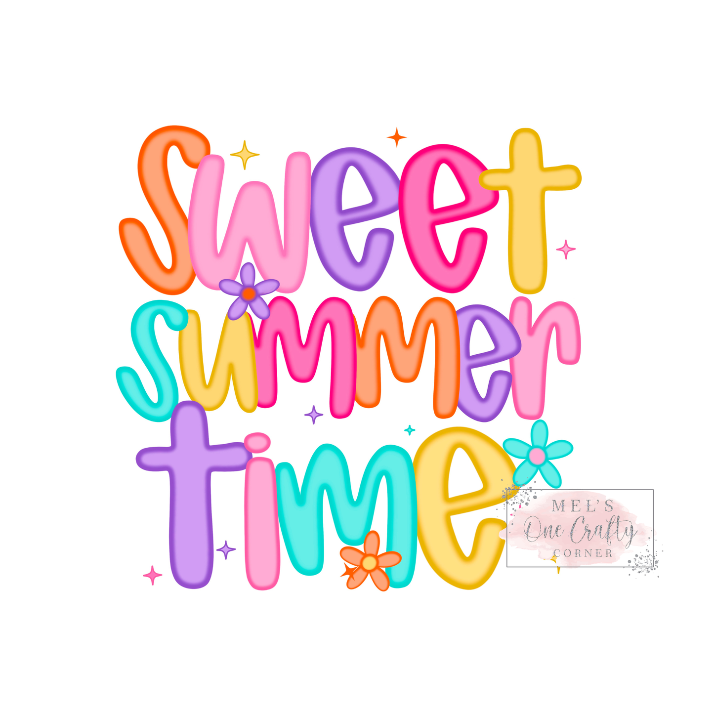 Neon Sweet Summer Time - DTF Transfer