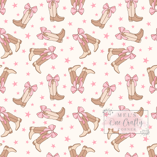 12x12 Vinyl Sheet - Coquette Boots